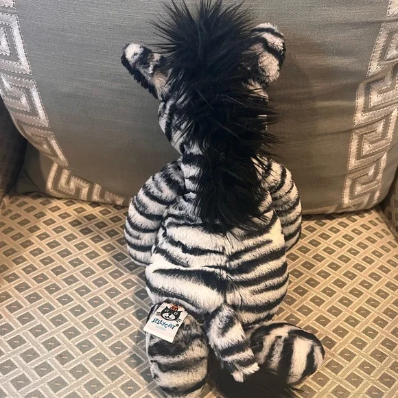 Jellycat Black and White Zebra Plush - Picture 2 of 2